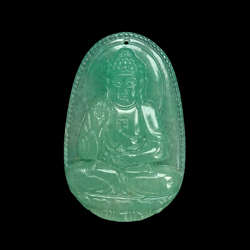 Phật adida thạch anh xanh (tuổi tuất, hợi)